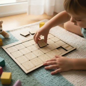 Tabuleiro de sequência do alfabeto